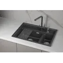 Кухонная мойка GRANULA KS-7302i черный