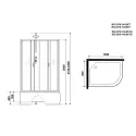 Душевая кабина NIAGARA NG-2310-14LBKT