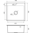 Кухонная мойка GRANFEST METAL 5050 PVD graphite