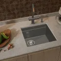 Кухонная мойка RIVELATO LINO 454-L grigio metallizz