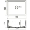 Кухонная мойка OMOIKIRI Mikura 61-SB (4997071)