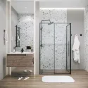 Душевое ограждение GROSSMAN 100.K33.01.110.21.00-200.K33.01.100.21.00 черный матовый