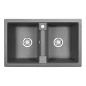 Кухонная мойка GRANULA GR-8101 графит
