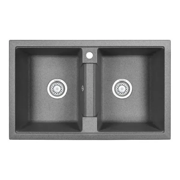 Кухонная мойка GRANULA GR-8101 графит
