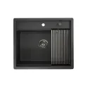 Кухонная мойка GRANULA KS-6051 графит/матовый