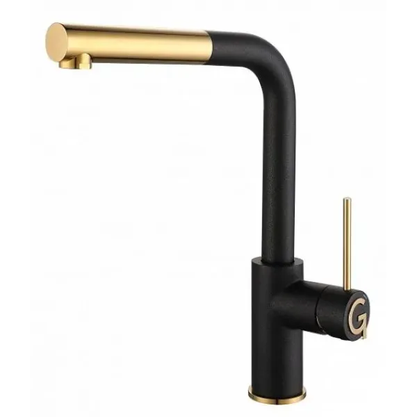 Смеситель RIVELATO Albano antracite oro