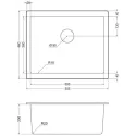 Кухонная мойка EMAR EMQ-1555.P агат