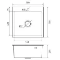 Кухонная мойка GRANFEST METAL 5050 inox