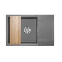 Кухонная мойка GRANULA ES-7807 графит