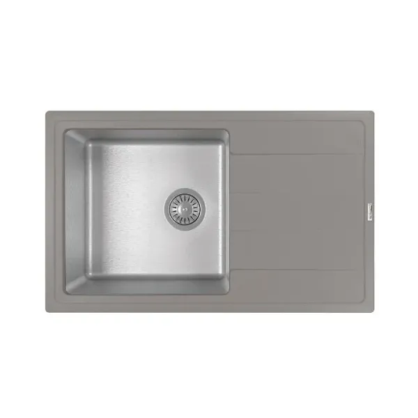 Кухонная мойка FLORENTINA Комби 780 серый шелк (21.395.D0780.307)