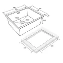 Кухонная мойка PAULMARK Next-540 PM215444-BS