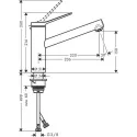 Смеситель HANSGROHE Zesis M33 150 матовый черный (74802670)