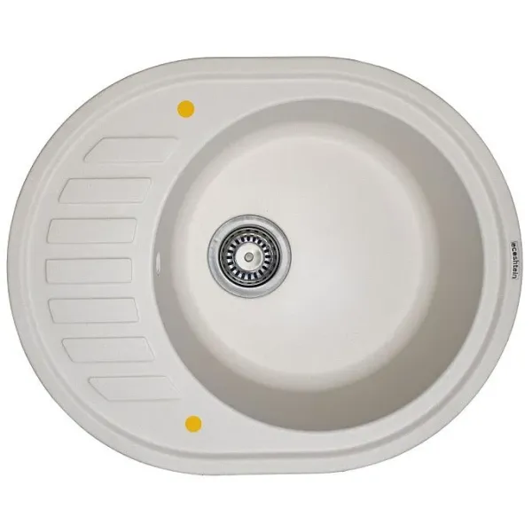 Кухонная мойка ZIGMUND & SHTAIN Kreis OV 620 жасмин