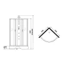 Душевая кабина NIAGARA NG-3502-14BKT