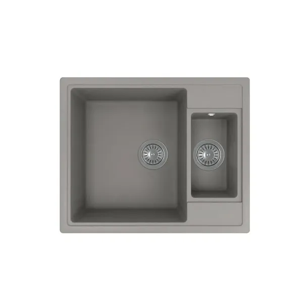 Кухонная мойка FLORENTINA Липси 620К серый шелк (20.465.D0620.307)