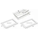 Кухонная мойка PAULMARK LUMI-MULTI SINK LU-MULTI 74-BLM