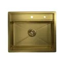 Кухонная мойка GRANULA KS-6051 золото/сатин