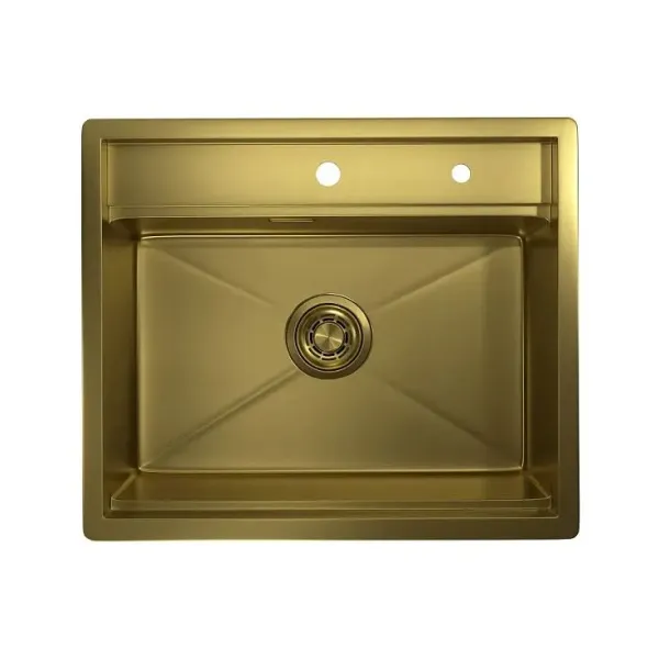Кухонная мойка GRANULA KS-6051 золото/сатин