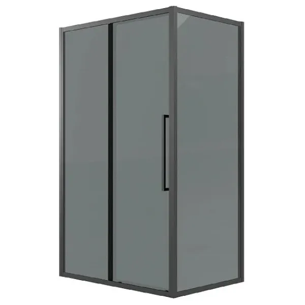 Душевое ограждение GROSSMAN 100.K33.02.120.21.10-200.K33.02.100.21.10 черный матовый