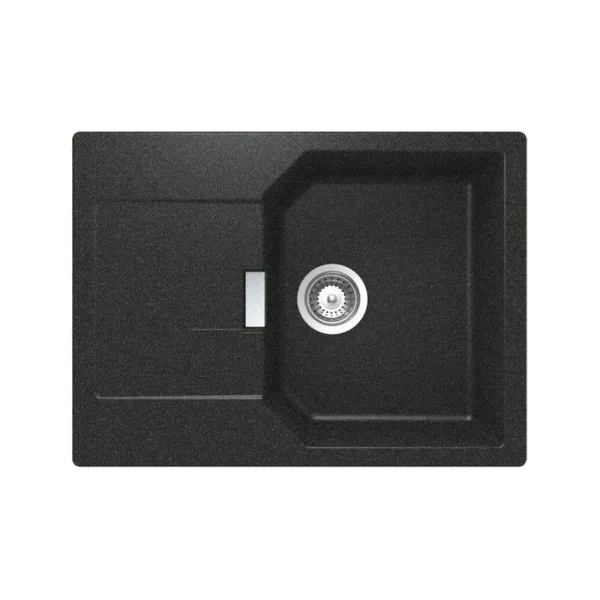 Мойка SCHOCK 700562 manhattan 45 d cristalite корз.клапан 690x510 оникс