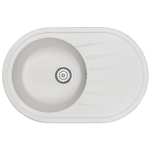 Кухонная мойка GRANULA ST-7601 белый
