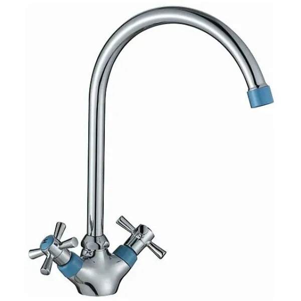 Смеситель DECOROOM DR51028 синий/хром