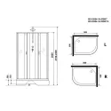 Душевая кабина NIAGARA NG-33984-14LBKT