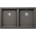Кухонная мойка SCHOCK Greenwich 80-2U Cristadur серебристый камень