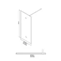 Душевая перегородка NIAGARA NG-781-90BLACK