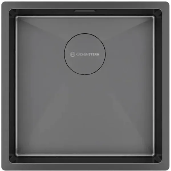 Кухонная мойка KUCHENSTERN KRAFT 45 вороненая сталь