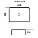Раковина GROSSMAN GR-3016BM