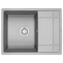 Кухонная мойка GRANULA GR-6501 алюминиум