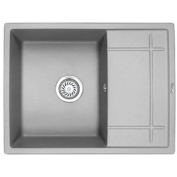 Кухонная мойка GRANULA GR-6501 алюминиум