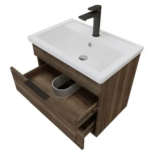 Тумба подвесная GROSSMAN ФОРТА 70 см темный дуб 1070032