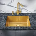 Кухонная мойка MILACIO Denia 58 Steel MC.77458 золото