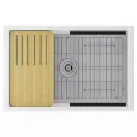 Кухонная мойка PAULMARK GLAMP UNO PM028148-WH