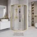 Душевое ограждение GROSSMAN 301.K33.02.1010.32.00 золото сатин