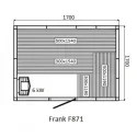 Финская сауна FRANK F871 КЕДР