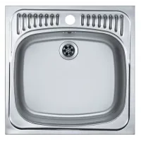 Кухонная мойка ALVEUS Basic 130 NAT-60 465X465 (в комплекте с сифоном)