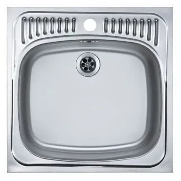 Кухонная мойка ALVEUS Basic 130 NAT-60 465X465 (в комплекте с сифоном)