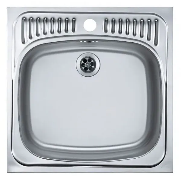 Кухонная мойка ALVEUS Basic 130 NAT-60 465X465 (в комплекте с сифоном)