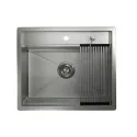 Кухонная мойка GRANULA KS-6051 сталь/матовая