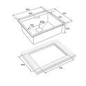 Кухонная мойка PAULMARK Kroner PM215951-GM