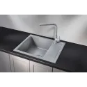 Кухонная мойка GRANULA GR-6002 алюминиум