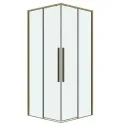Душевое ограждение GROSSMAN 300.K33.01.1010.32.00 золото сатин