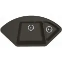 Кухонная мойка FLORENTINA Веста антрацит (20.285.E1005.302)