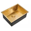 Кухонная мойка MILACIO Denia 58 Steel MC.77458 золото