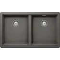 Кухонная мойка SCHOCK Greenwich 80-2 Cristadur серебристый камень