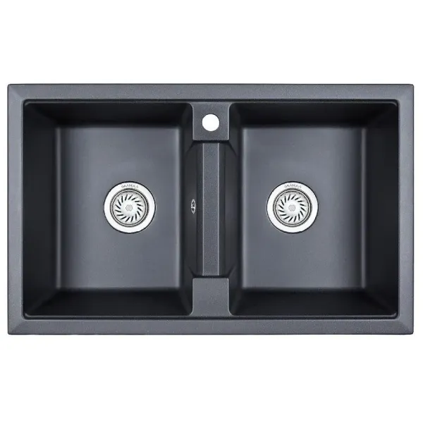 Кухонная мойка GRANULA GR-8101 шварц