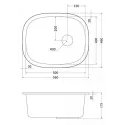 Кухонная мойка EMAR EMQ-1560.P барит